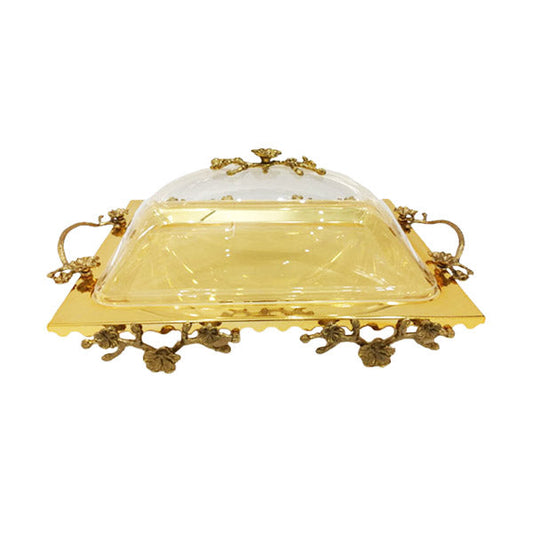 CD6189 Rect Serving Dish+Lid ORCHID 6c