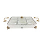 CD6197 6Part Sq Condiment Set (S) ORCHID