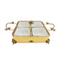 CD6200 4Part Sq Condiment Set (G) ORCHID