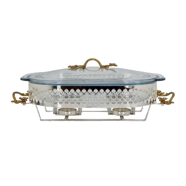 CD6273 Oval Serving Dish Orchid 4c