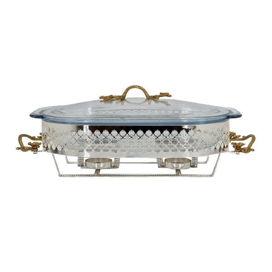 CD6273 Oval Serving Dish Orchid 4c