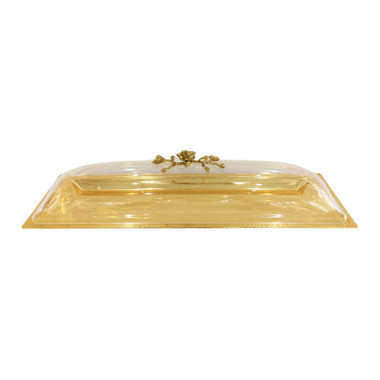 CD6384 Long Dish W-Cover L (G) 12c