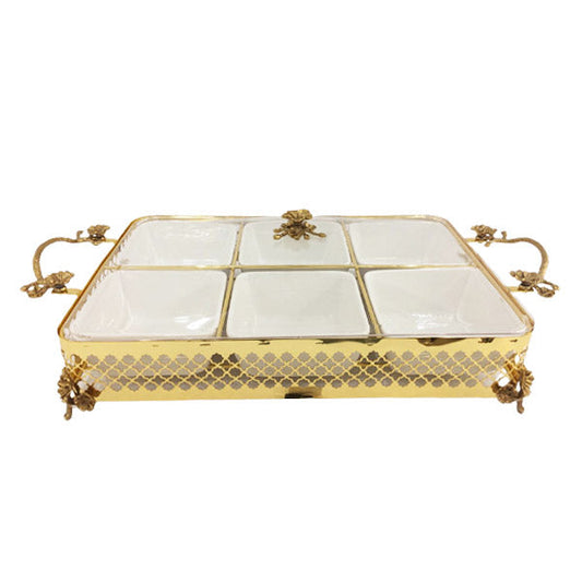 CD6433 Rect Snack Bowl-6 (G) ORCHID 4c
