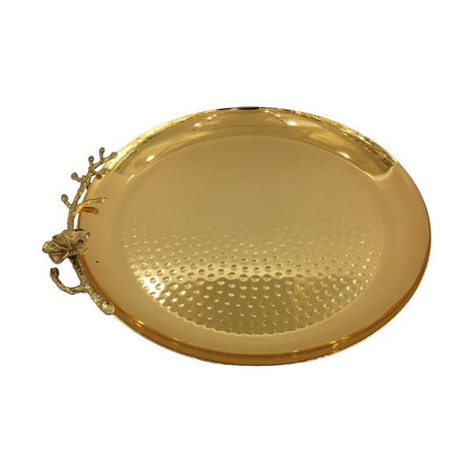 CD6449 Hammer Rnd Tray Lrg(G) ORCHID 12c