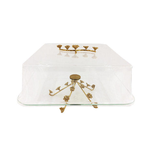 CD6492 Square Cake Dish Large ORCHID