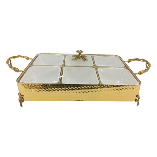 CD6614 6x1 Ser Dish (G) ORCHID 4c