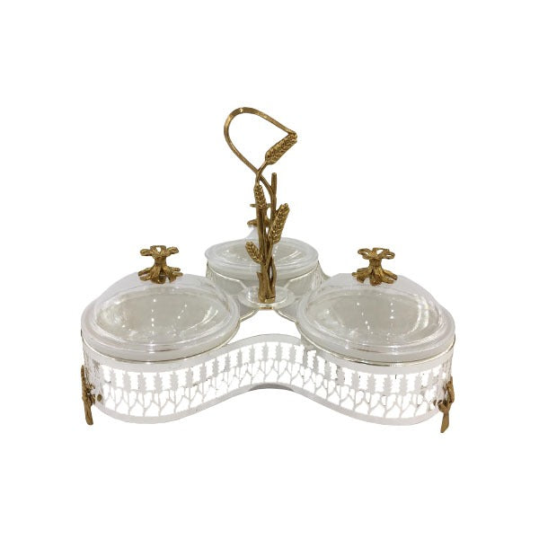 CD6631 3way Ser holder (G+S) ORCHID 8c