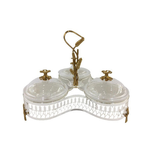 CD6631 3way Ser holder (G+S) ORCHID 8c