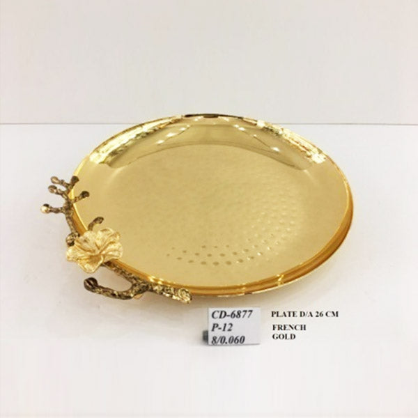 CD6877 Round Plate 26cm Hammer (G)