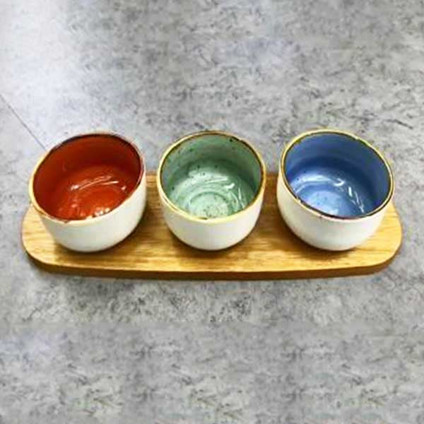 CZT21-121 Dessert Set 3.5"3Dishes+W-T18c