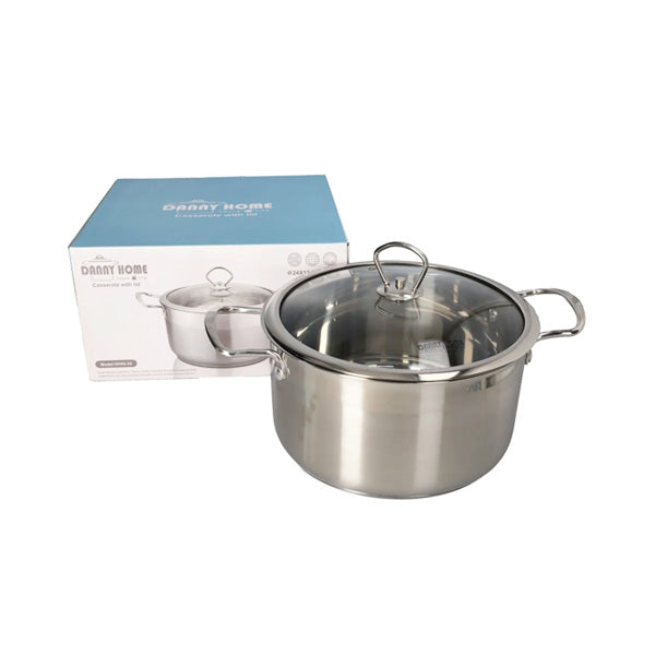 DH02-20 SS Pot Glass-Lid 8c