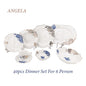 DIP21 40Ps 6Person Dinner Set Angela