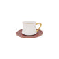 DIP69 6Cup Saucer Red+White ANGELA 8c