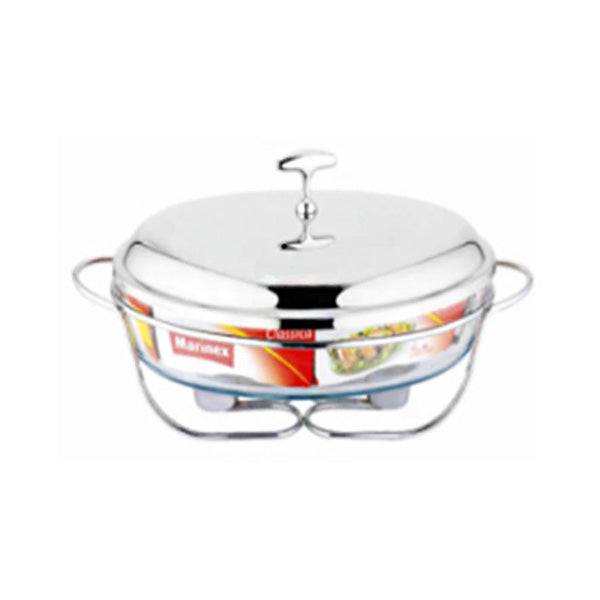 EB-1443 Oval Burner Dish 3L Silver 4c