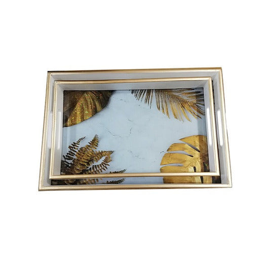 EFW05  2pcs Rect Serving Tray Elegant