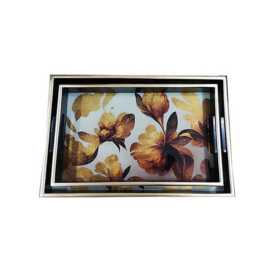 EFW09 G-B 2pcs Rect Serving Tray Elegant