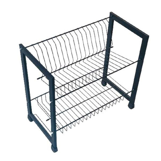 ESS9909 2 V Layer Plate Rack Black Mate