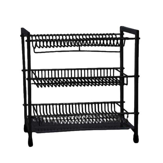 ESS9912 3 Layer Plate Rack Black Mate