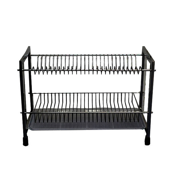 ESS9917 2 Layer Plate Rack Black Mate