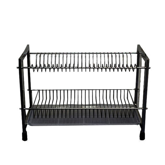 ESS9917 2 Layer Plate Rack Black Mate