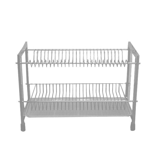 ESS9918 2 Layer Plate Rack Grey Metalic