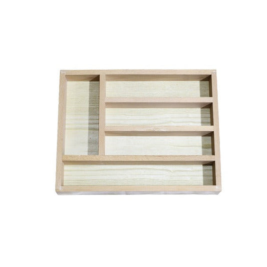 EW668019 Cutlery Holder Yellow Wood