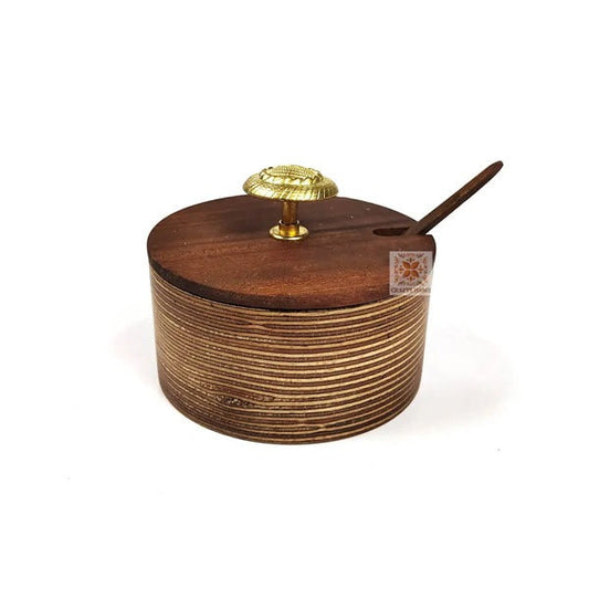 EW668034 Wooden Suger Pot