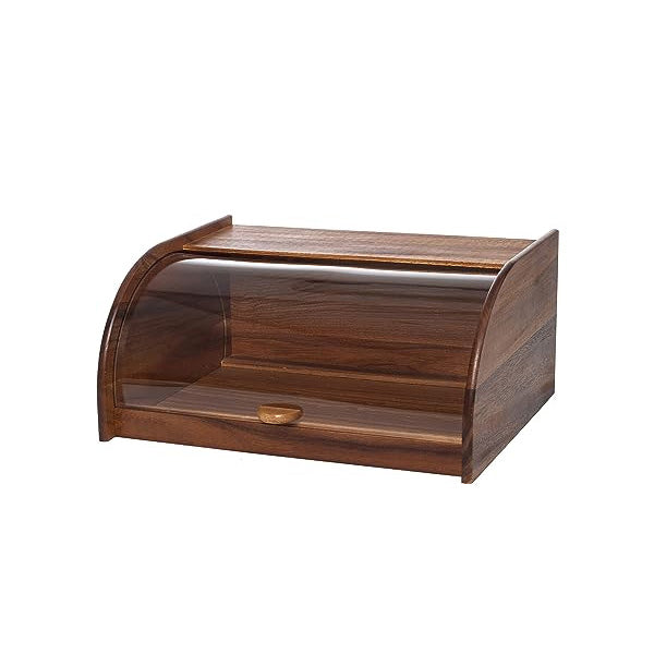 EW668058 Elegant Bread Box Dark Wood