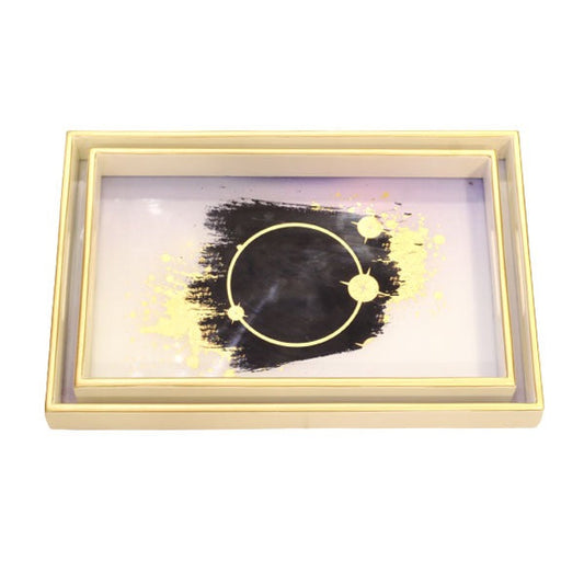 EFW03  2pcs Rect Serving Tray Elegant