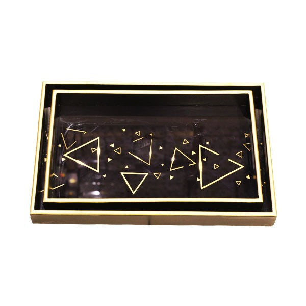 EFW04  2pcs Rect Serving Tray Elegant