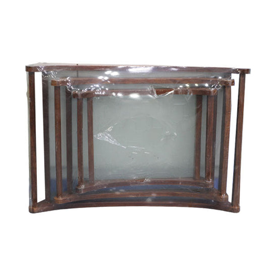 EW1118 3pcs serving Tray Glass