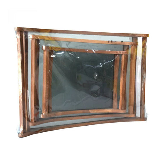 EW1119 3pcs Serving Tray Glass