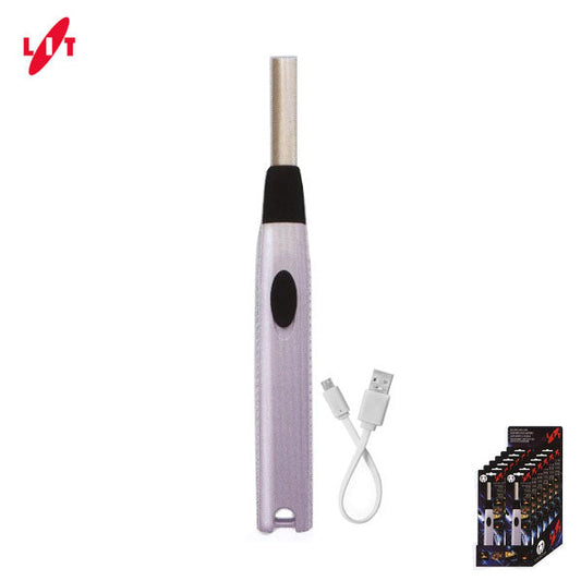 F030 Round Elektro Usb LitGas Lighter72c