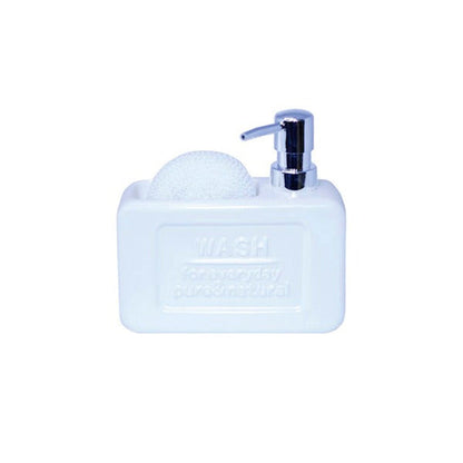 G15-2 Ceramic Soap Dish+Dispenser 24c