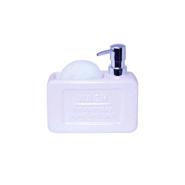 G15-3 Ceramic Soap Dish+Dispenser 24c