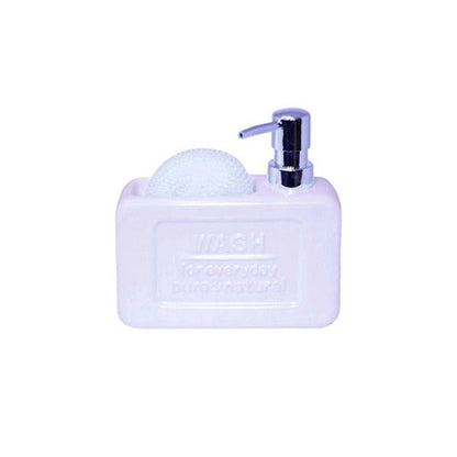 G15-3 Ceramic Soap Dish+Dispenser 24c