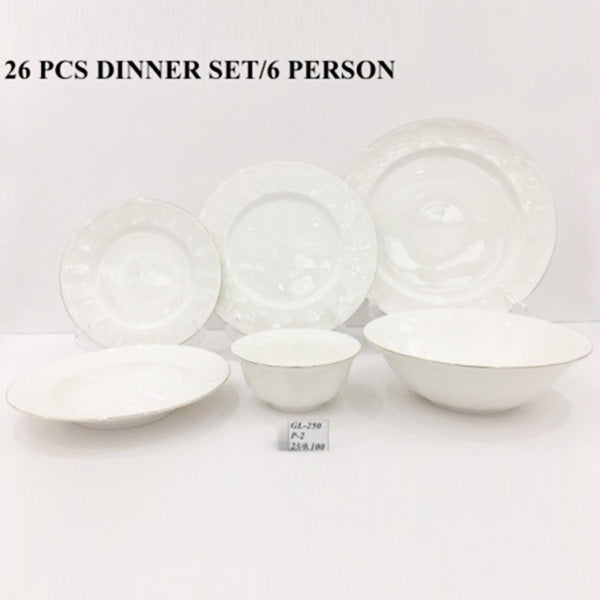 GL250 26Pcs Dinner Set 6 Person 2c
