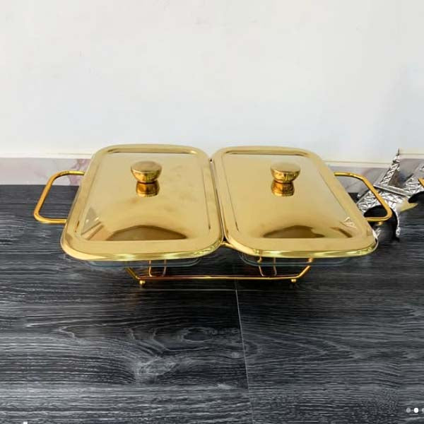 GSY-002 Rect Burner Dish 2in1 1.5L (G)6c