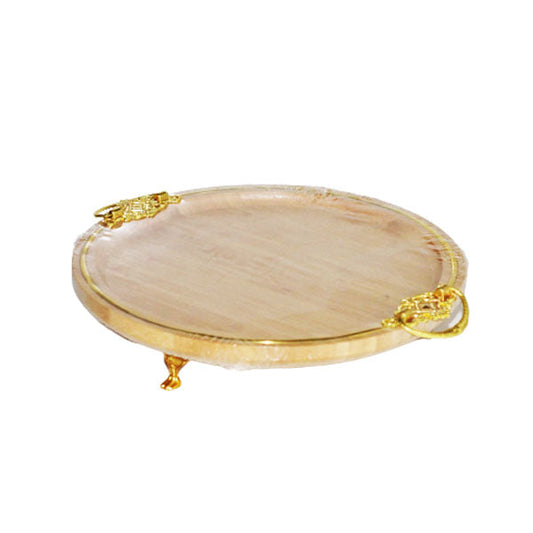 HB-8993-8 BIG ROUND BAMBOO TRAY 12c