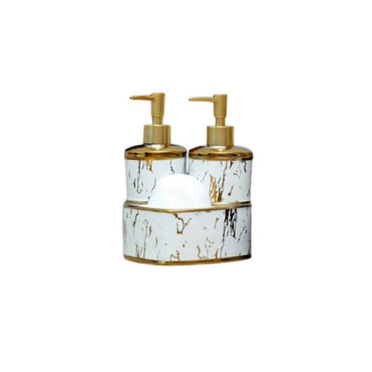 HT8 Heart Soap Dish+Dispnser 3Pc Set 24c
