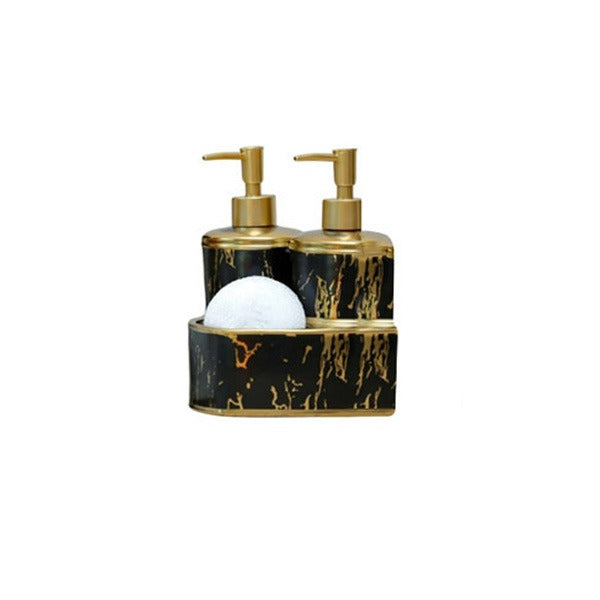 HT8 Heart Soap Dish+Dispnser 3Pc Set 24c