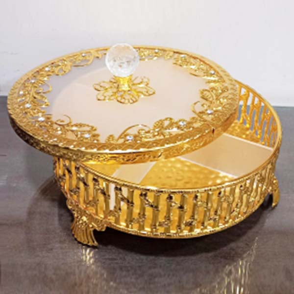HY8070R-S Round Dry Fruit Tray 24c