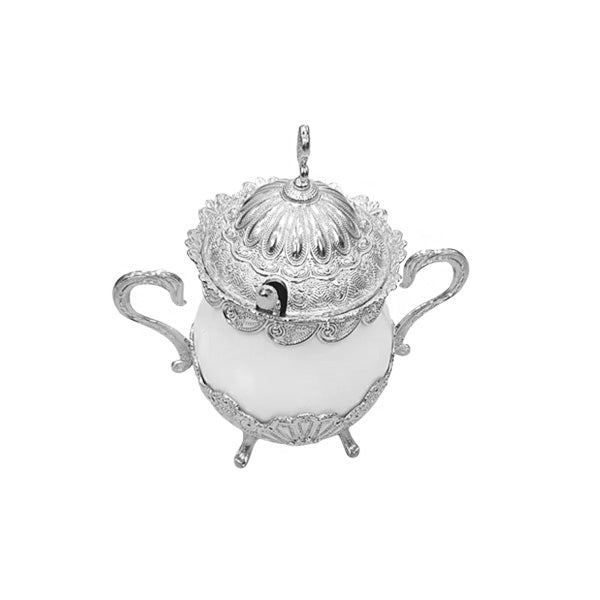 JWG-042 Porcelain Suger Pot Silver 48c