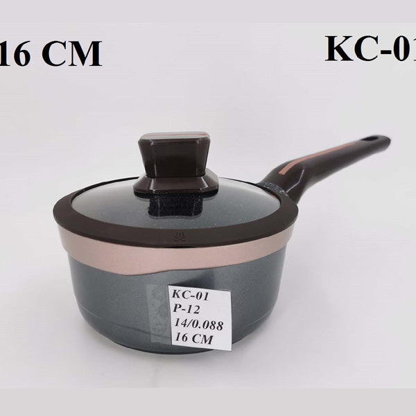 KC01 16" Sausepan Blk CoperAlpen 12c