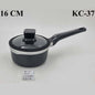 KC37 16cm Saucpan Black/Silver Alpen 12c