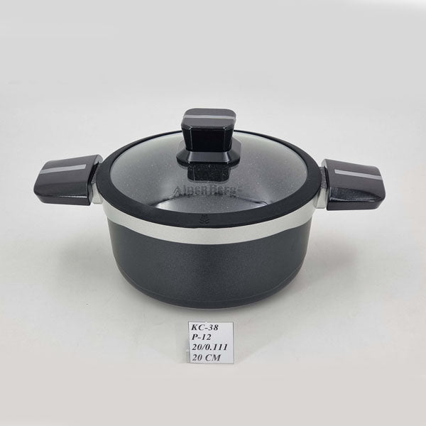 KC38 20cm Pot Black/Silver Alpenberg 12c