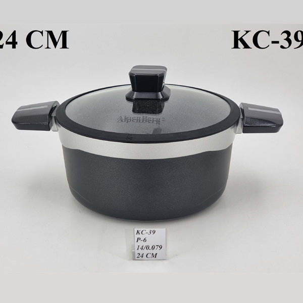 KC39 24cm Pot Black/Sliver Alpenberg 6c