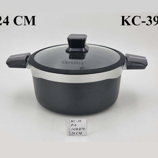 KC39 24cm Pot Black/Sliver Alpenberg 6c