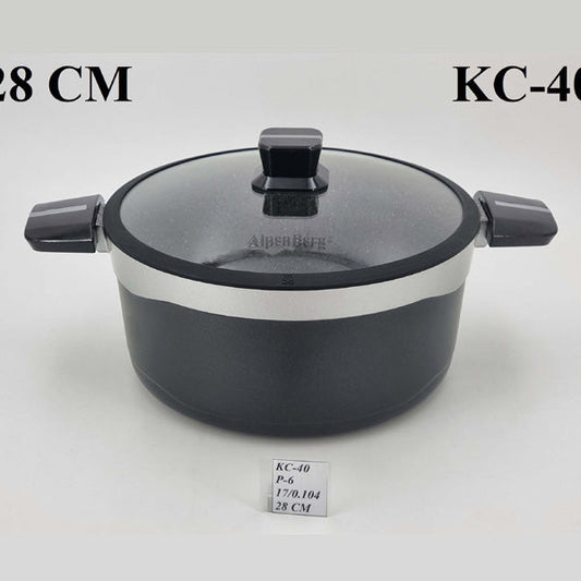 KC40 28cm Pot Black/Sliver Alpenburg 6c