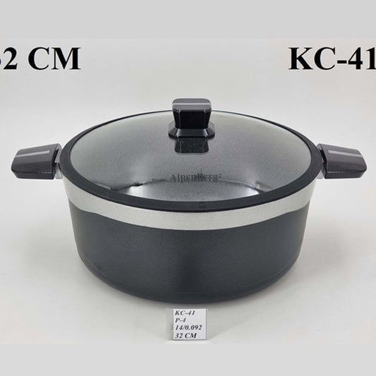 KC41 32cm Pot Black/Silver Alpenburg 4c